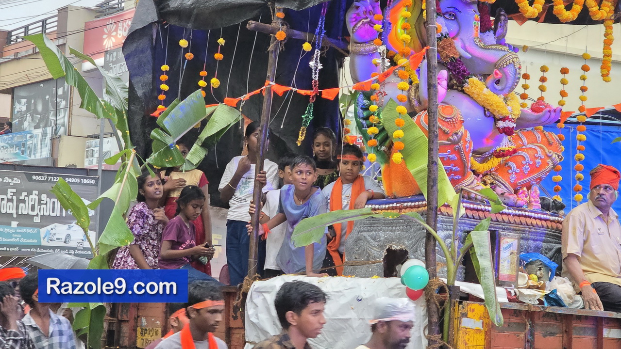 Razole Taluka Ganesh Nimajjanam